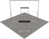 LED-Inselstand 4 × 4 m Ansicht 4