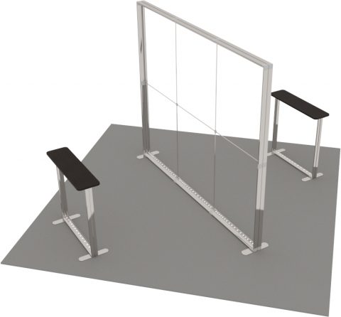LED-Inselstand 4 × 4 m Detail 4