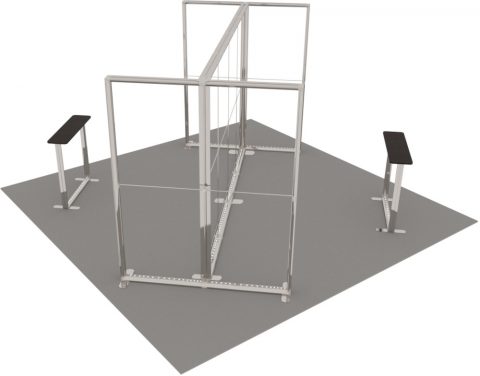 LED-Inselstand 5 × 5 m Detail 1