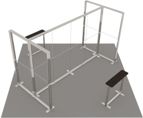 LED-Inselstand 5 × 5 m Detail 2