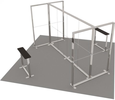LED-Inselstand 5 × 5 m Detail 3