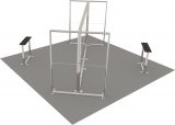 LED-Inselstand 6 × 6 m Ansicht 2