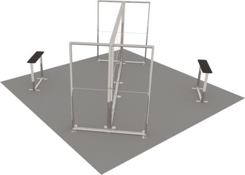 LED-Inselstand 6 × 6 m Detail 1