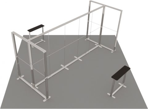 LED-Inselstand 6 × 6 m Detail 2