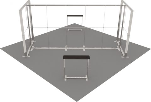 LED-Inselstand 6 × 6 m Detail 3