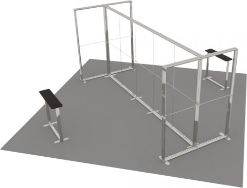 LED-Inselstand 6 × 6 m Detail 4
