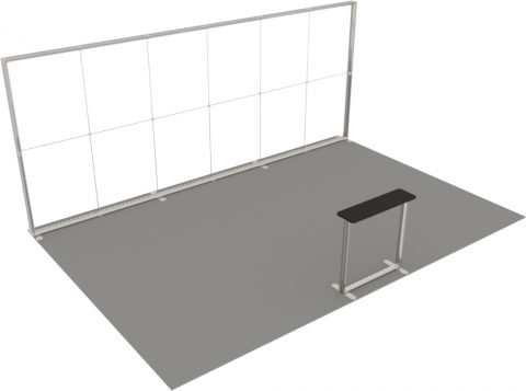 LED-Kopfstand 6 × 4 m · 1 Theke Detail 1