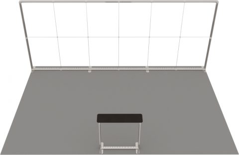 LED-Kopfstand 6 × 4 m · 1 Theke Detail 2