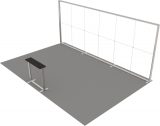 LED-Kopfstand 6 × 4 m · 1 Theke Ansicht 4