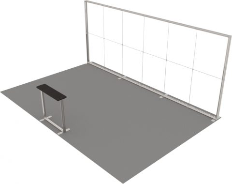 LED-Kopfstand 6 × 4 m · 1 Theke Detail 3