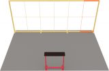 LED-Kopfstand 6 × 4 m · 1 Theke Ansicht 6