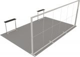 LED-Kopfstand 6 × 4 m · 2 Theken Ansicht 4