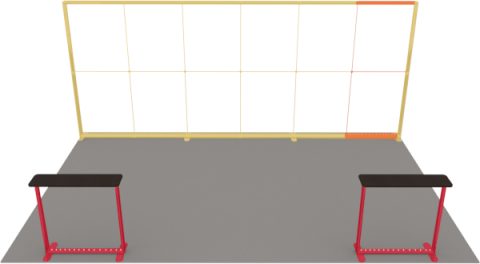 LED-Kopfstand 6 × 4 m · 2 Theken Detail 5
