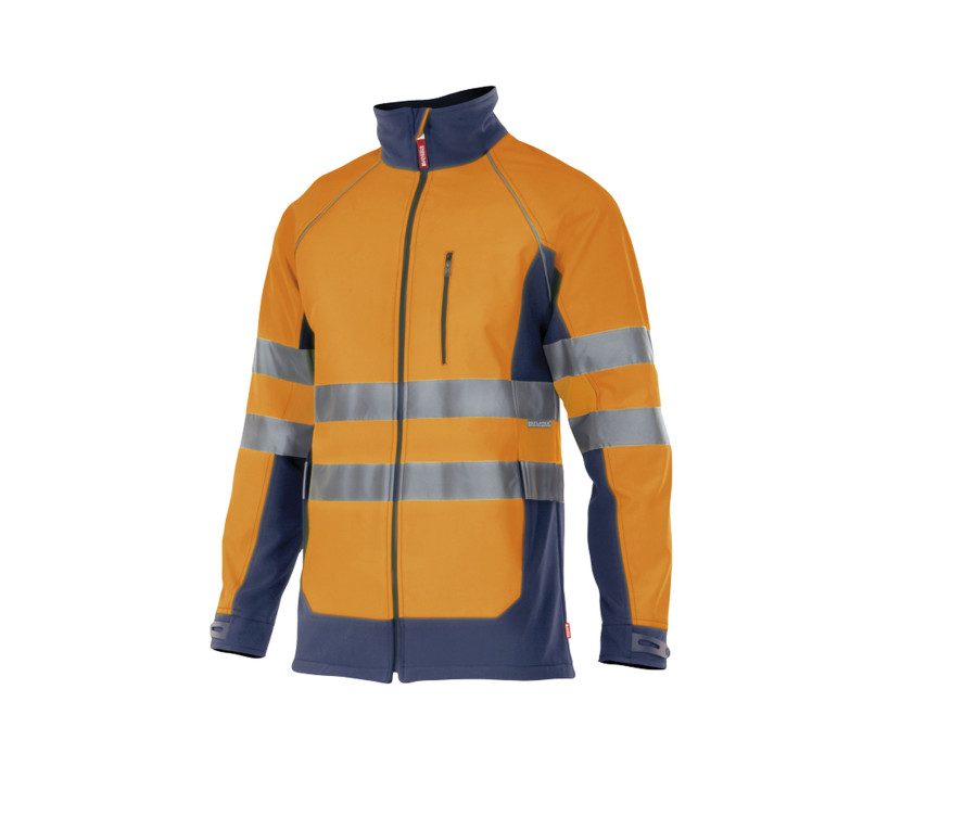 Velilla Two-Tone High Visibility Softshell Jacket 306001 bedrucken