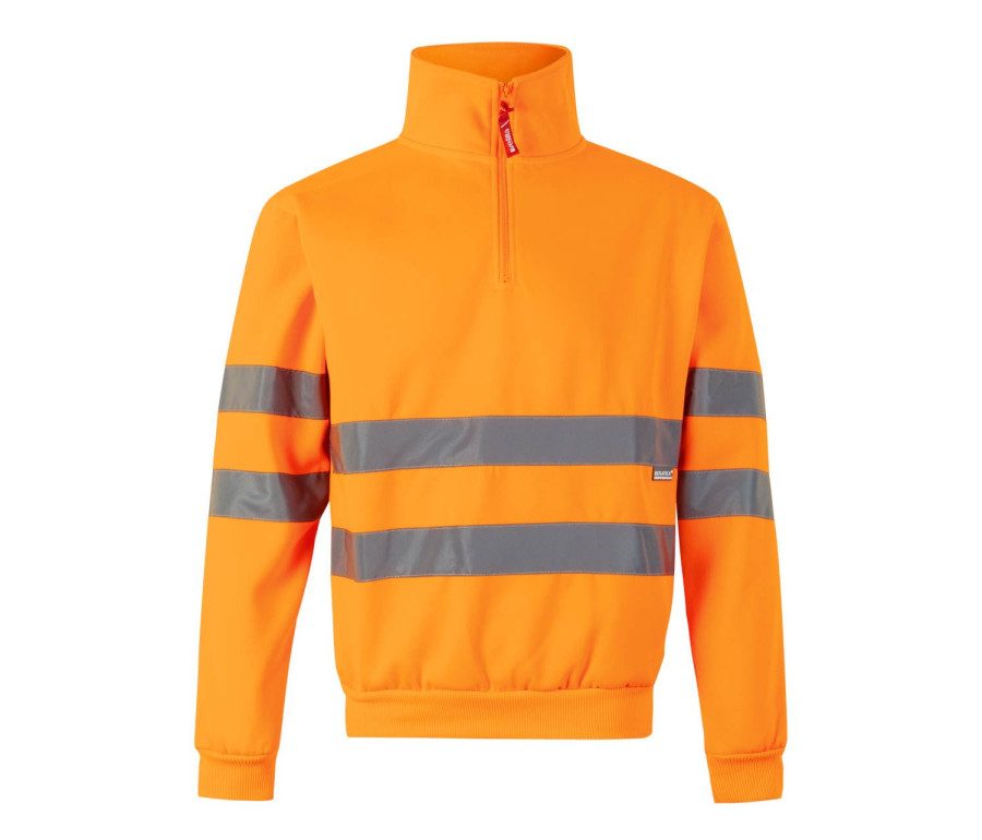 Velilla High Visibility 1/4 Sweatshirt 305702 bedrucken
