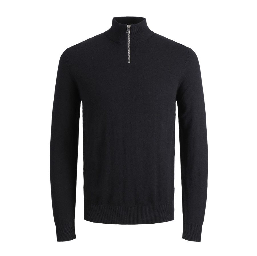 JACK&amp;JONES Emil Knit Half Zip 12189339 bedrucken