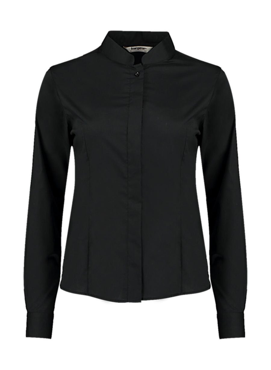 Bargear Women's Tailored Fit Mandarin Collar Shirt KK740 bedrucken
