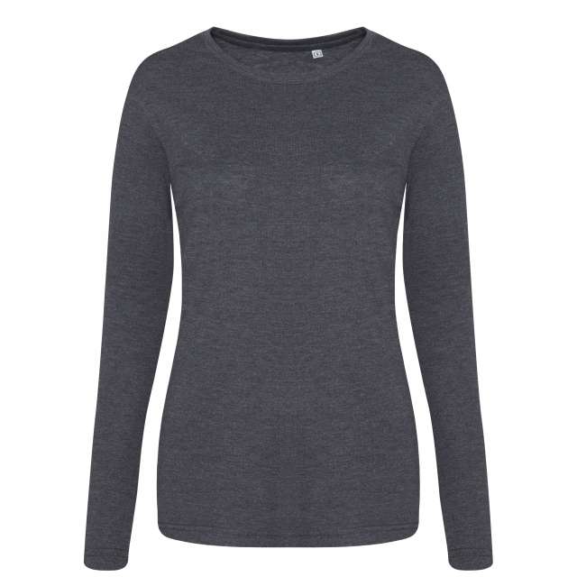 Just Ts Long Sleeve Girlie Tri-Blend T bedrucken