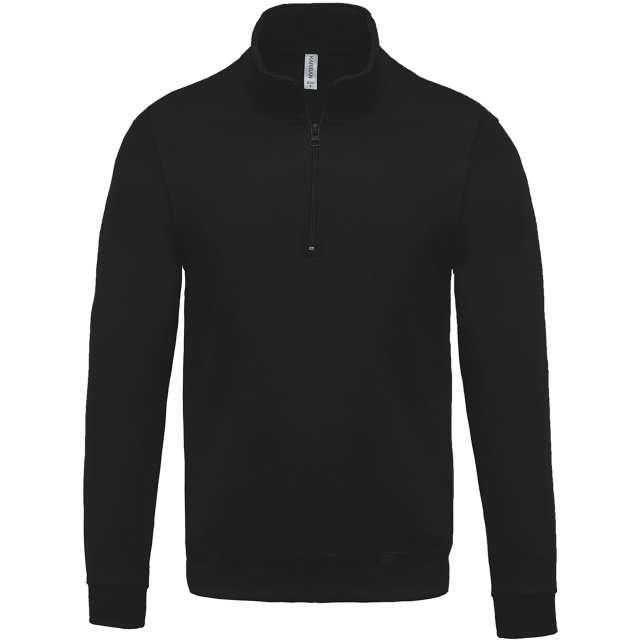Kariban Zip Neck Sweatshirt bedrucken