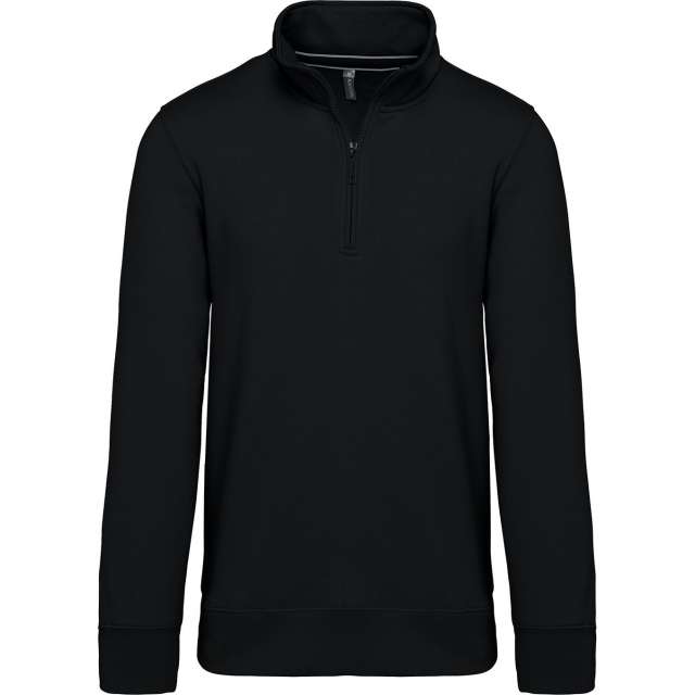 Kariban Zipped Neck Sweatshirt bedrucken