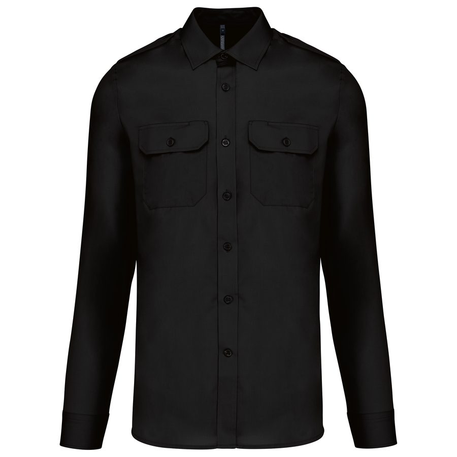 Kariban Men's Long-Sleeved Pilot Shirt bedrucken