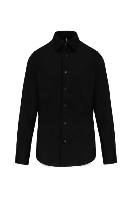 Kariban Men's Fitted Long-Sleeved Non-Iron Shirt bedrucken
