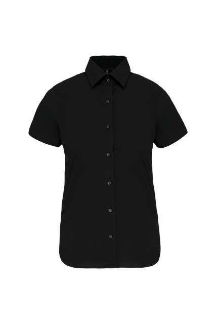Kariban Ladies' Short-Sleeved Cotton/Elastane Shirt bedrucken