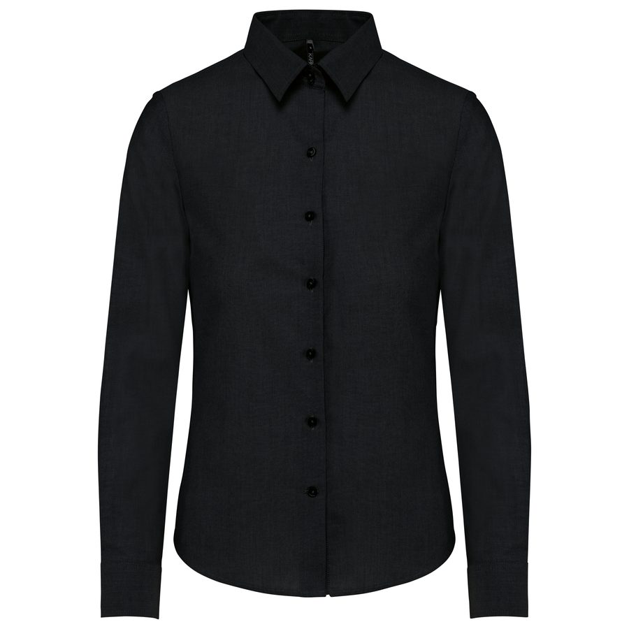 Kariban Ladies' Long-Sleeved Oxford Shirt bedrucken