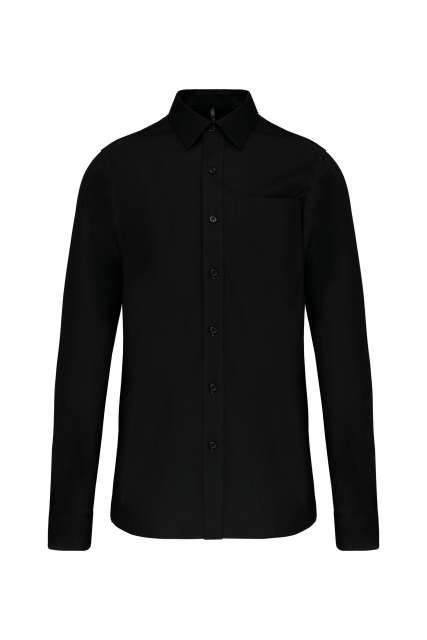 Kariban Men's Long-Sleeved Cotton Poplin Shirt bedrucken