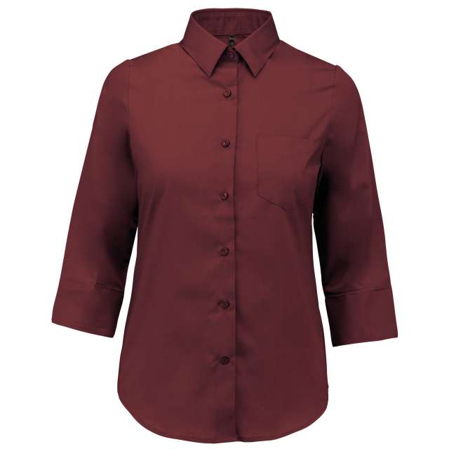 Kariban Ladies' 3/4 Sleeved Shirt