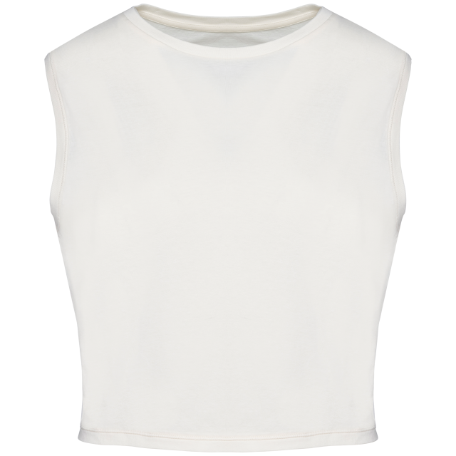 Native Spirit Eco-Friendly Ladies’ Sleeveless Crop T-Shirt bedrucken