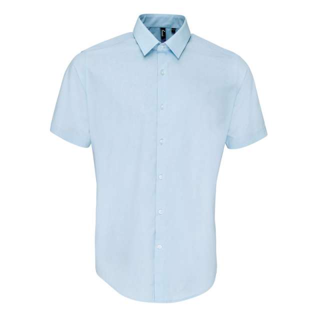 Premier Men's Poplin Supreme Short Sleeve Shirt bedrucken