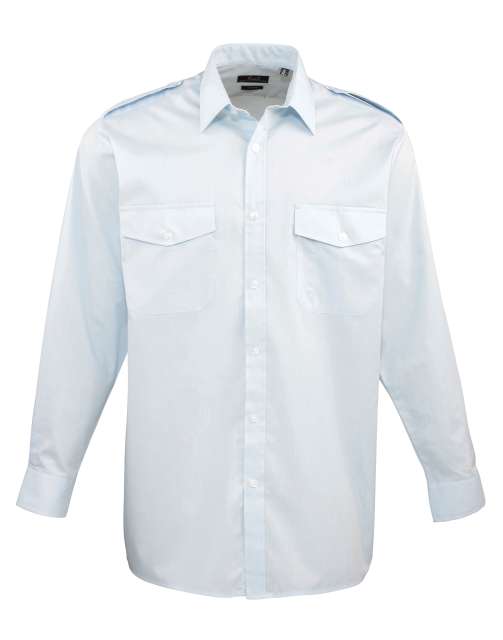 Premier Men’s Long Sleeve Pilot Shirt bedrucken
