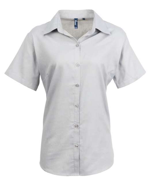 Premier Women's Short Sleeve Signature Oxford Blouse