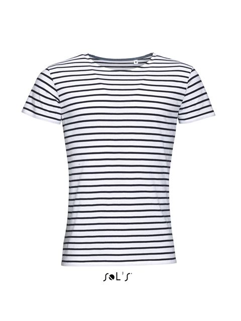 SOL'S Sol's Miles Men - Round Neck Striped T-Shirt bedrucken