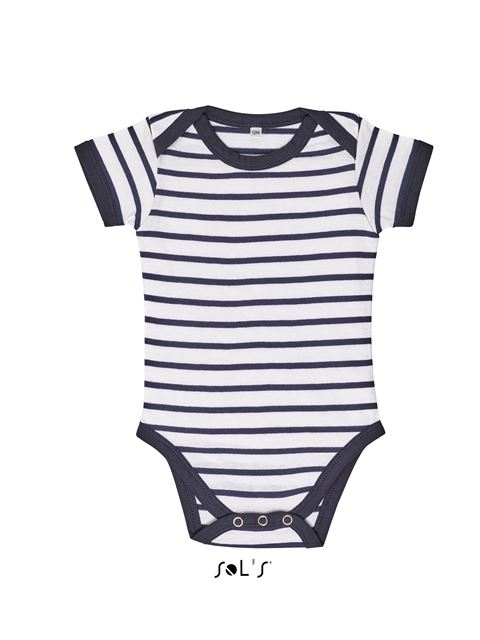 SOL'S Sol's Miles Baby - Striped Bodysuit bedrucken