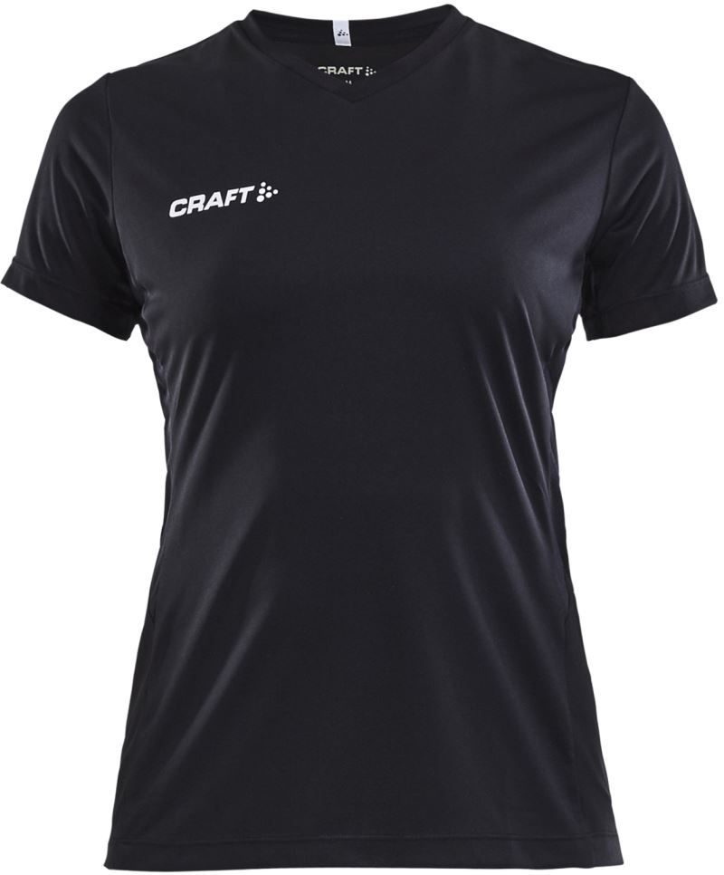 Craft Teamwear Damen V-Ausschnitt Sport Shirt Squad Go Jersey Solid W bedrucken