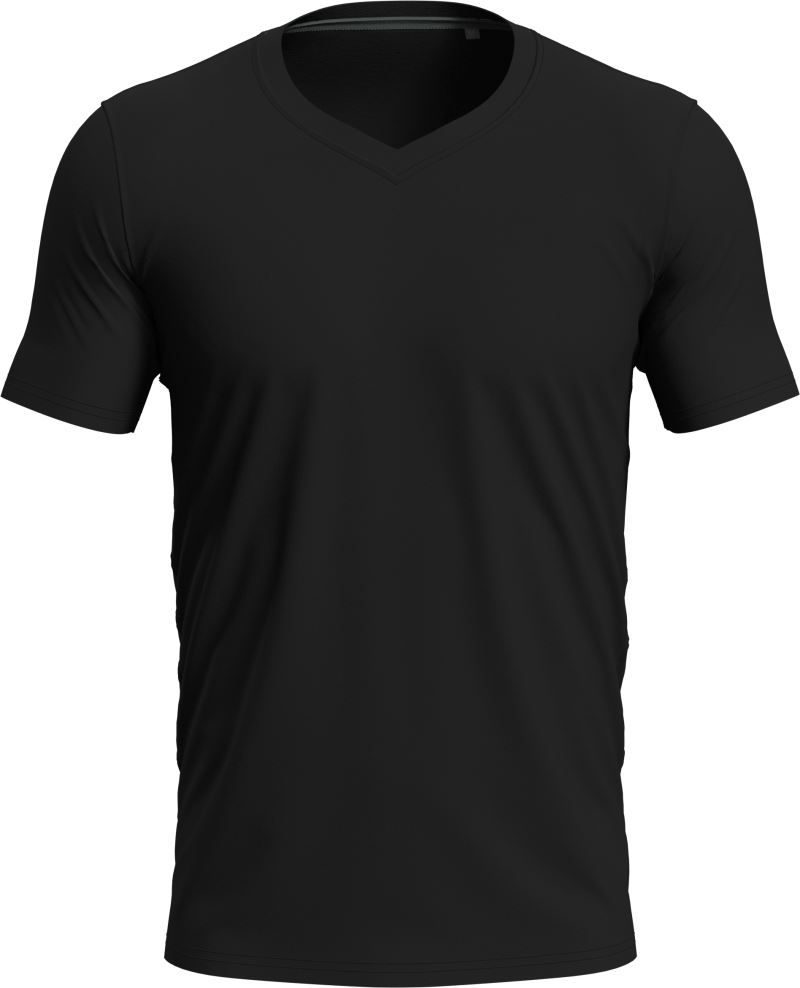 Stedman Herren V-Ausschnitt T-Shirt Stretch-T V-neck bedrucken