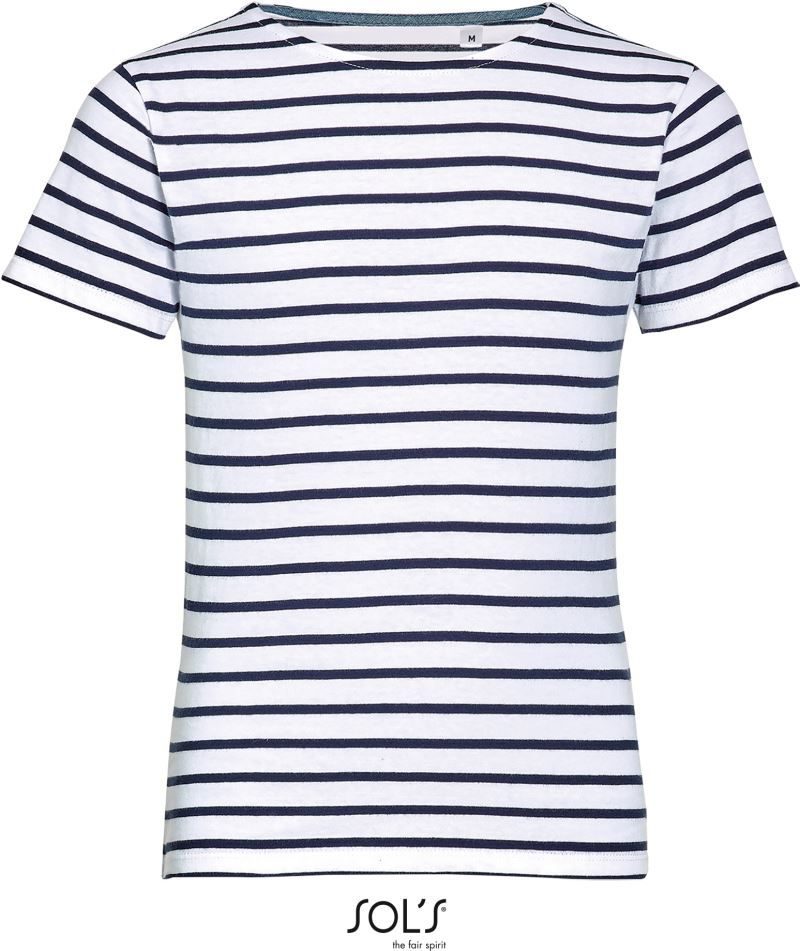 SOL'S Kinder T-Shirt gestreift Miles Kids bedrucken
