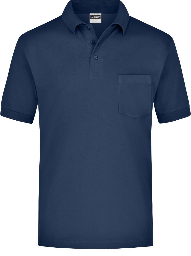 Daiber Piqué Polo mit Brusttasche JN 26 bedrucken