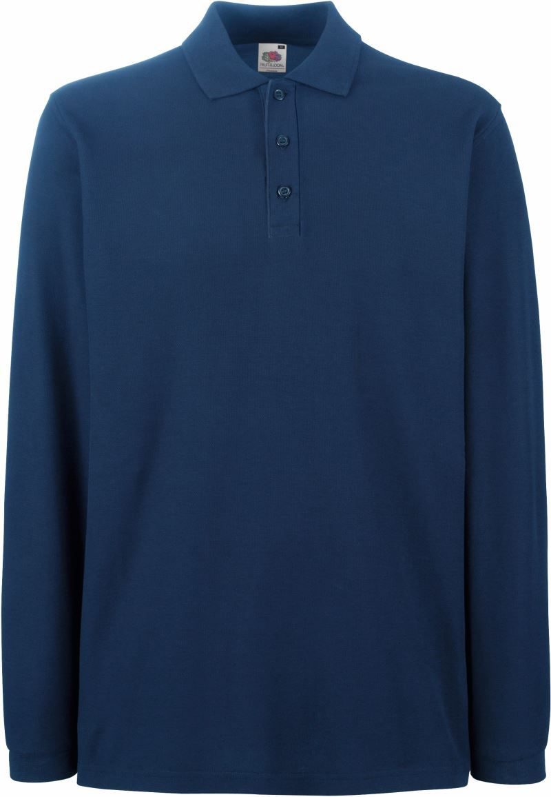 Fruit of the Loom Piqué Polo langarm Premium Polo LSL bedrucken