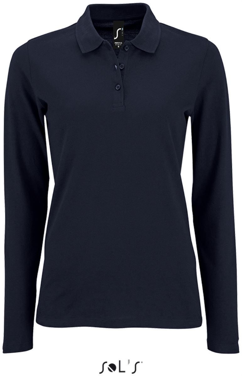 SOL'S Damen Piqué Polo langarm Perfect LSL Women bedrucken