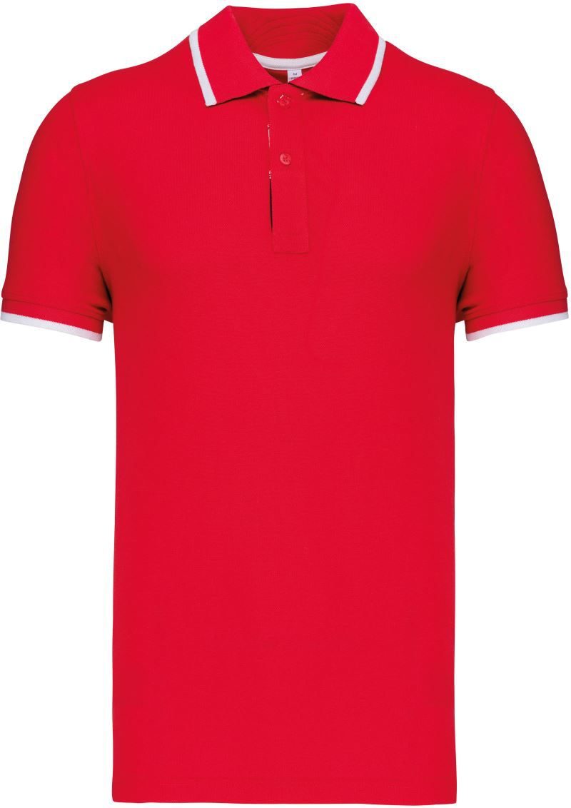Kariban Herren Kontrast Piqué Polo K 245 bedrucken