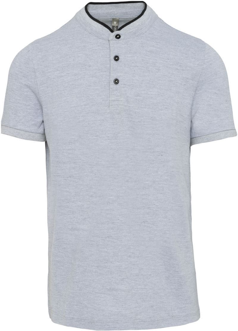 Kariban Herren Polo mit Maokragen K 223 bedrucken