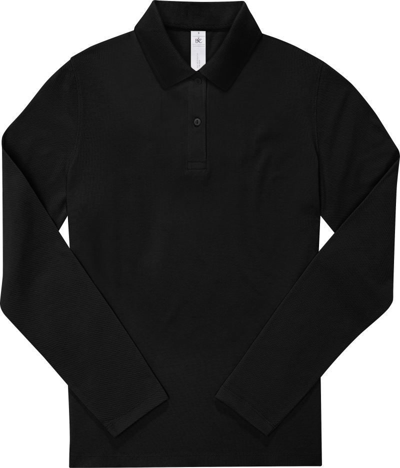 B&C Schweres Damen Piqué Polo langarm My Polo 210 LSL /women bedrucken