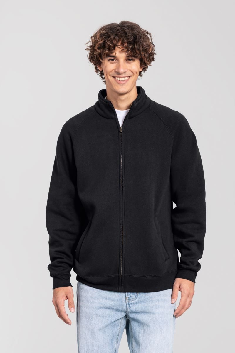 Fruit of the Loom Schwere Sweatjacke Iconic Premium Sweat Jacket bedrucken