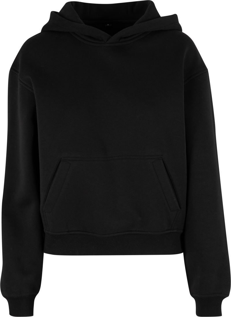 Build your Brand Schwerer Damen Kapuzen Sweater "Loose Fit" BY 444 bedrucken