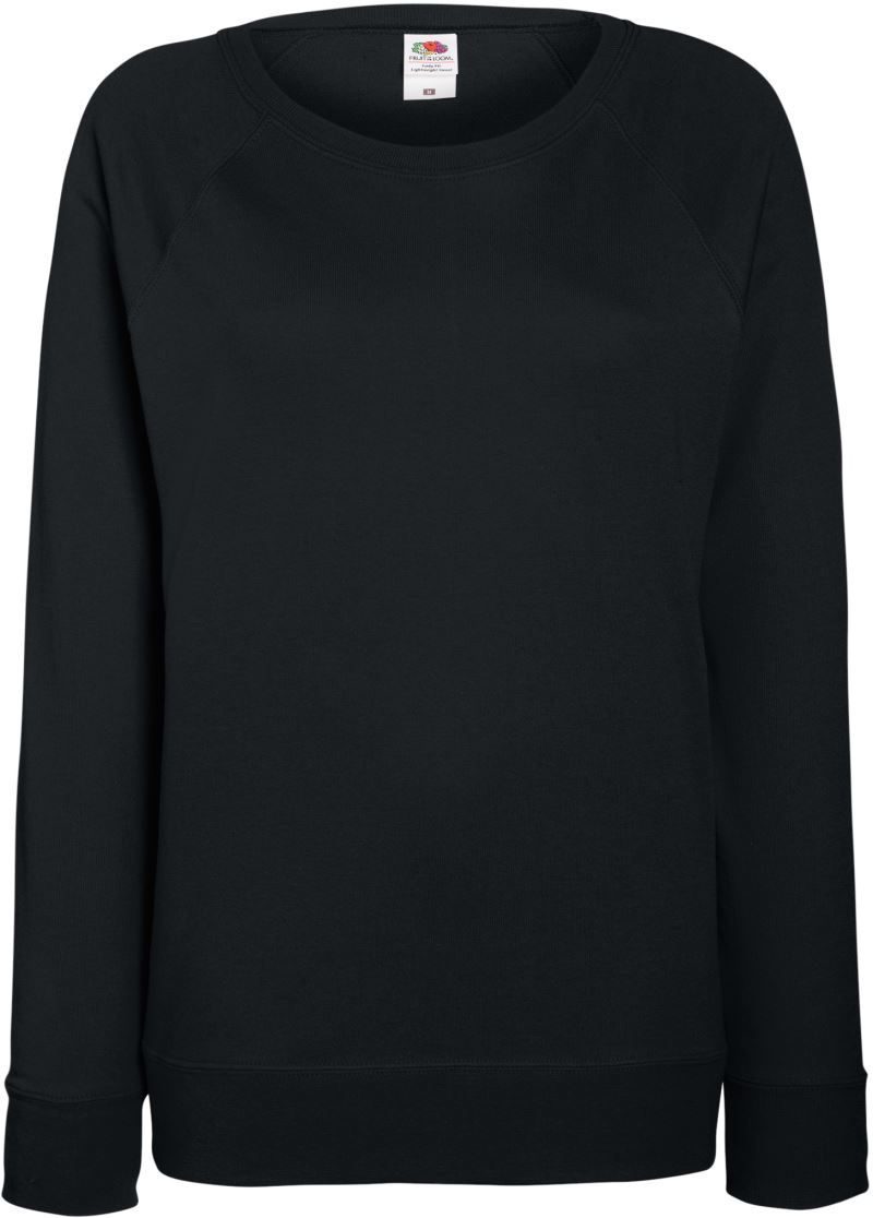 Fruit of the Loom Damen Raglan Sweater Lady-Fit LW Raglan Sweat bedrucken