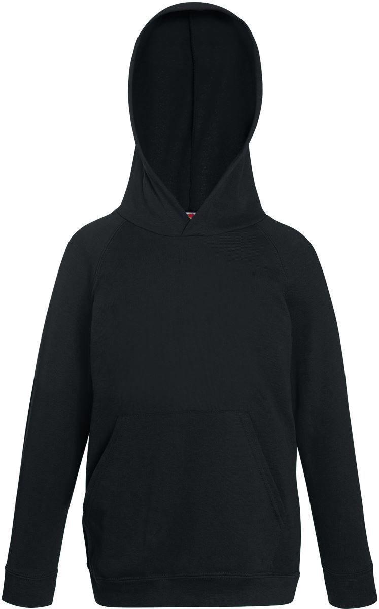 Fruit of the Loom Kinder Kapuzen Sweater Kids Lightweight Hooded Sweat bedrucken