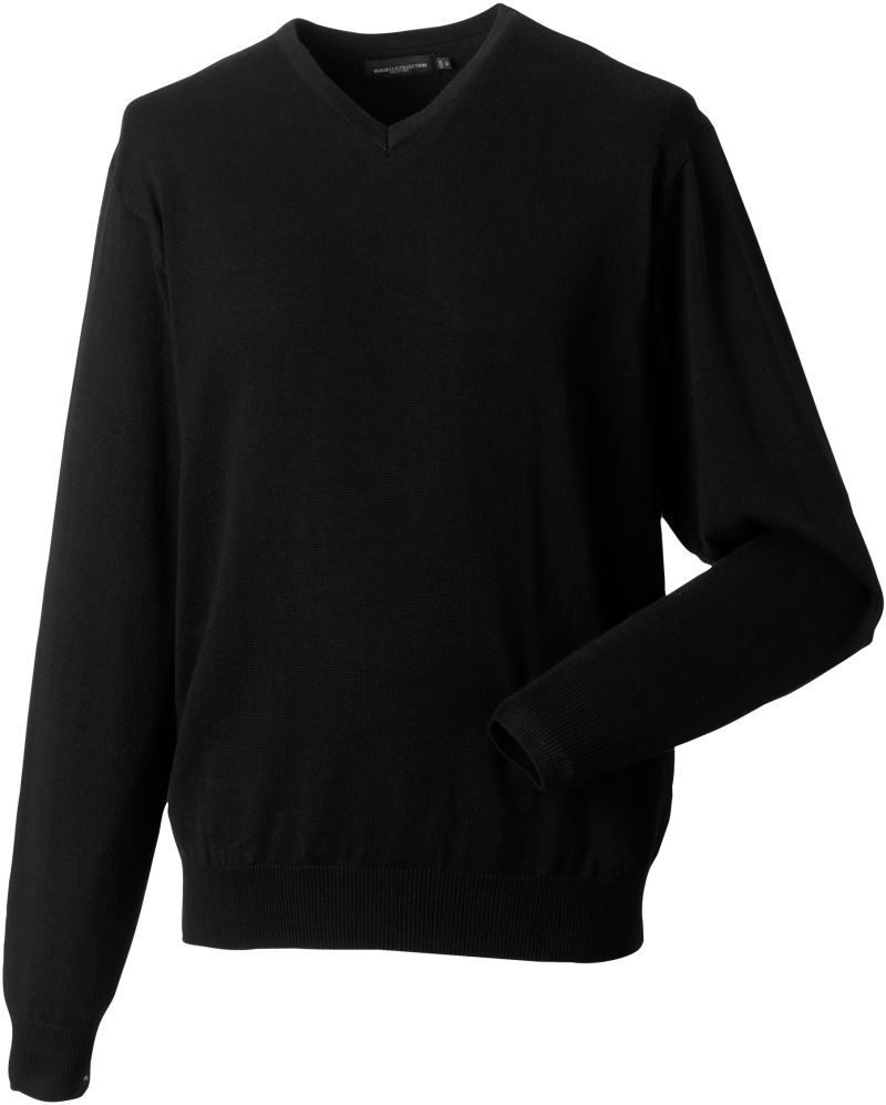 Russell Athletic V-Ausschnitt Strickpullover 710M bedrucken